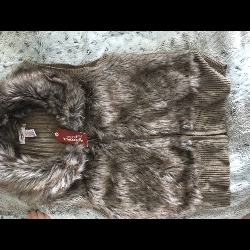 Faux fur vest